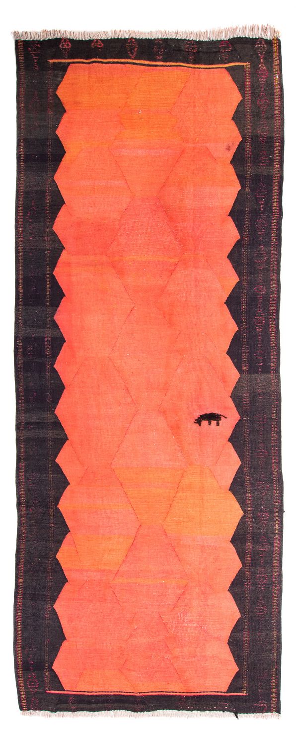 Tapis de couloir Tapis Kelim - Vieux - 360 x 145 cm - multicolore