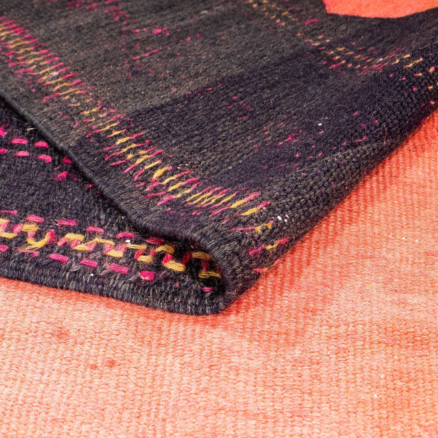 Tapis de couloir Tapis Kelim - Vieux - 360 x 145 cm - multicolore