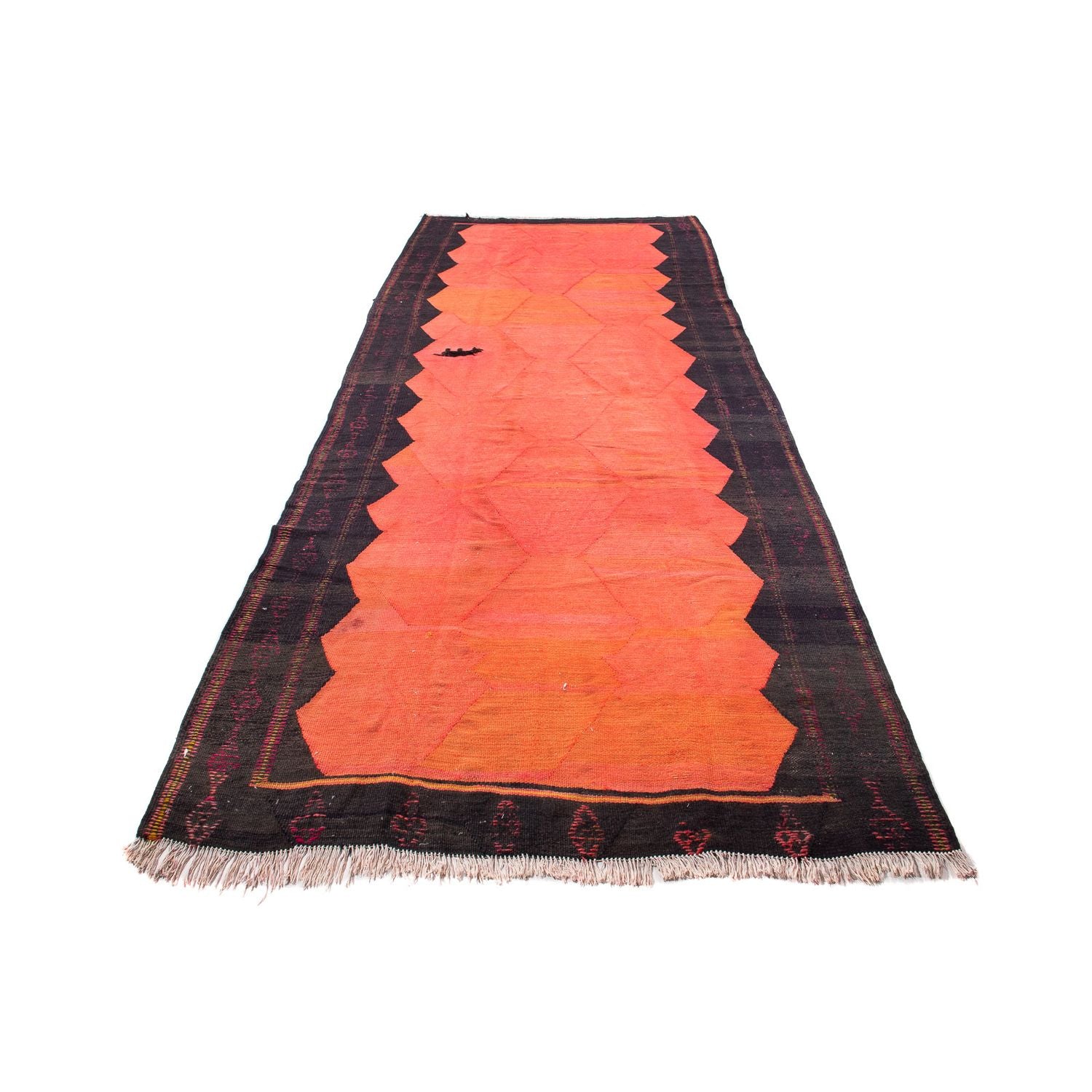 Tapis de couloir Tapis Kelim - Vieux - 360 x 145 cm - multicolore