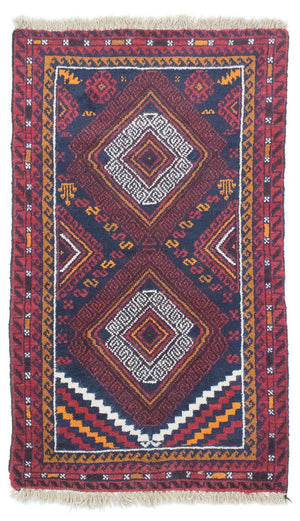 Tapis Belutsch - 132 x 76 cm - bleu