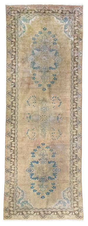 Tapis de couloir Tapis persan - Keshan - 305 x 120 cm - marron