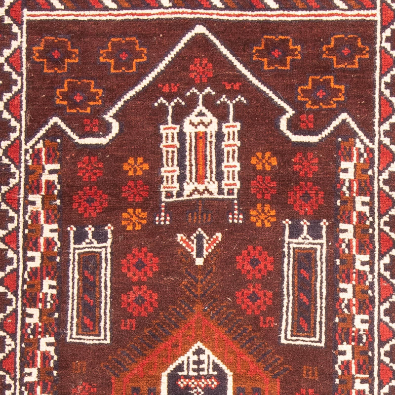 Tapis Belutsch - 127 x 80 cm - marron