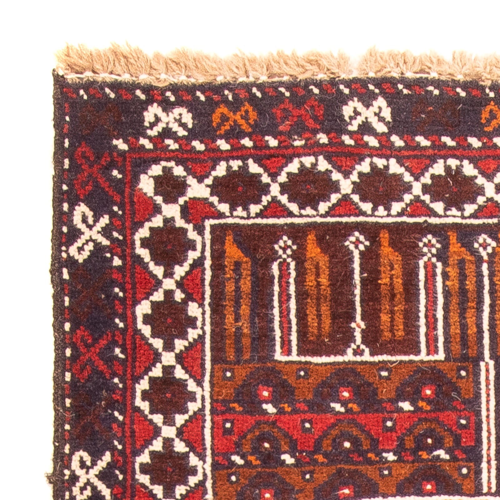 Tapis Belutsch - 127 x 80 cm - marron