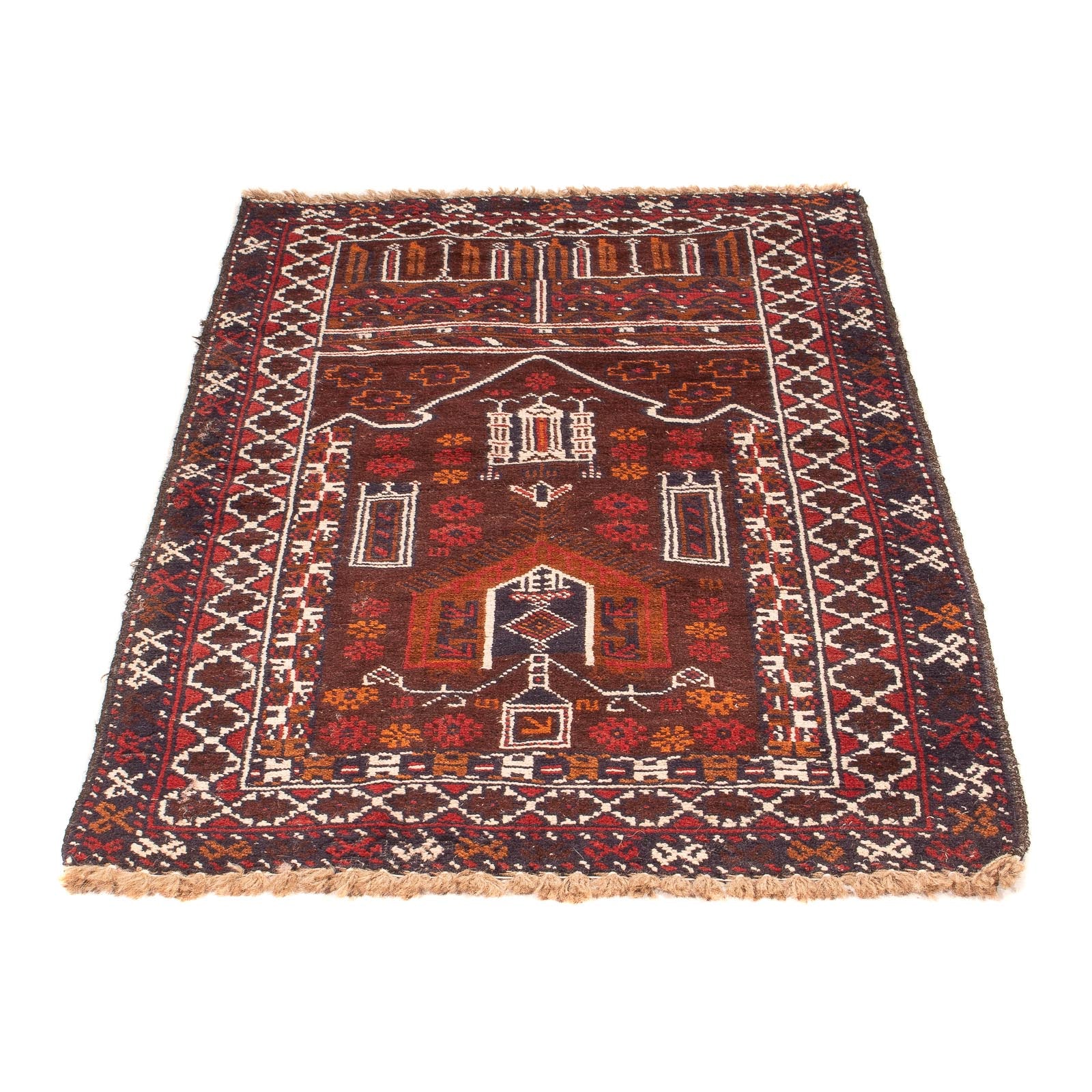 Tapis Belutsch - 127 x 80 cm - marron
