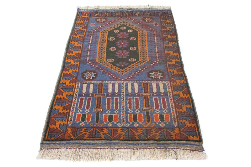 Tapis Belutsch - 134 x 81 cm - bleu