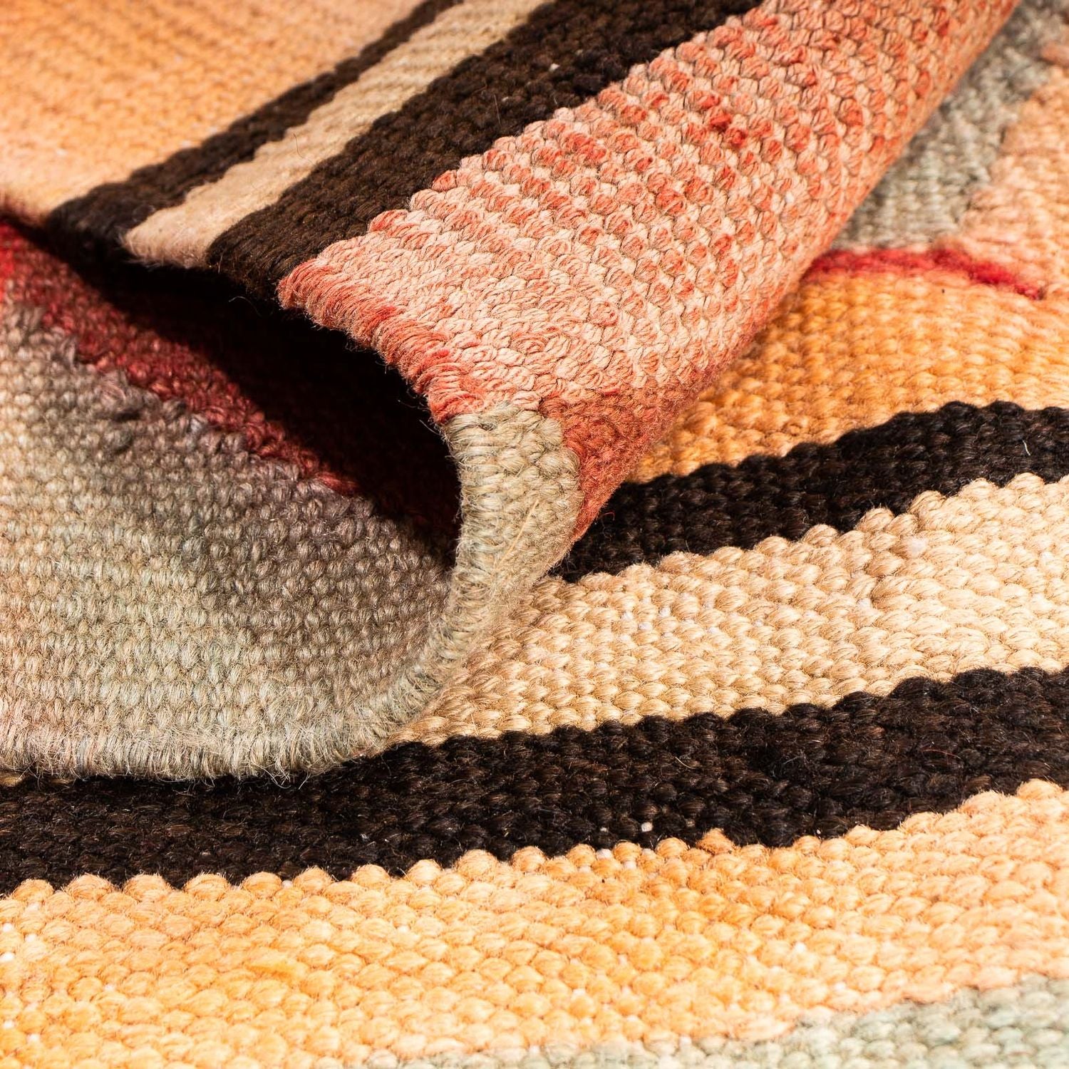 Tapis Kelim - Vieux - 150 x 116 cm - multicolore