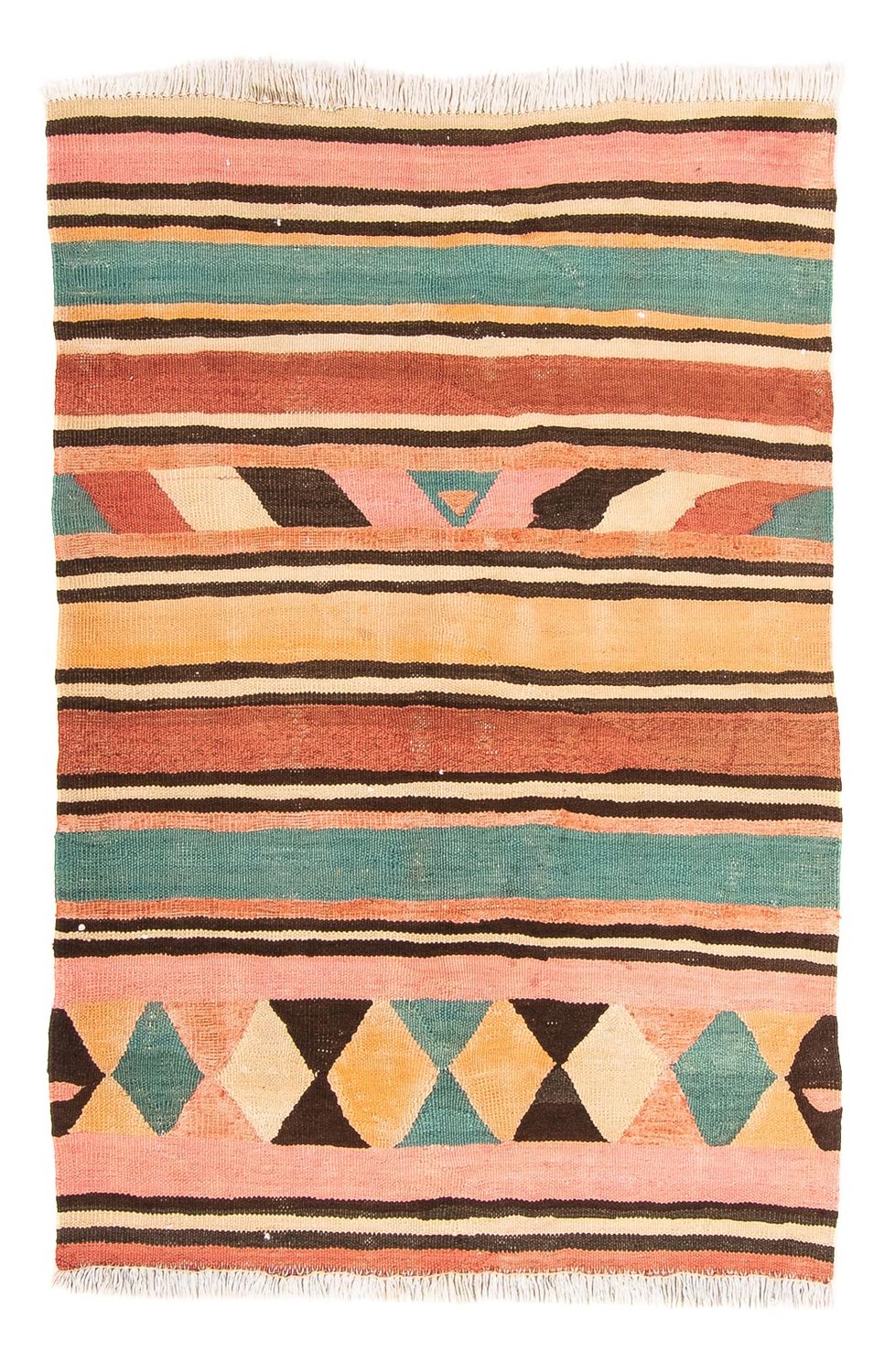 Tapis Kelim - Vieux - 160 x 120 cm - multicolore