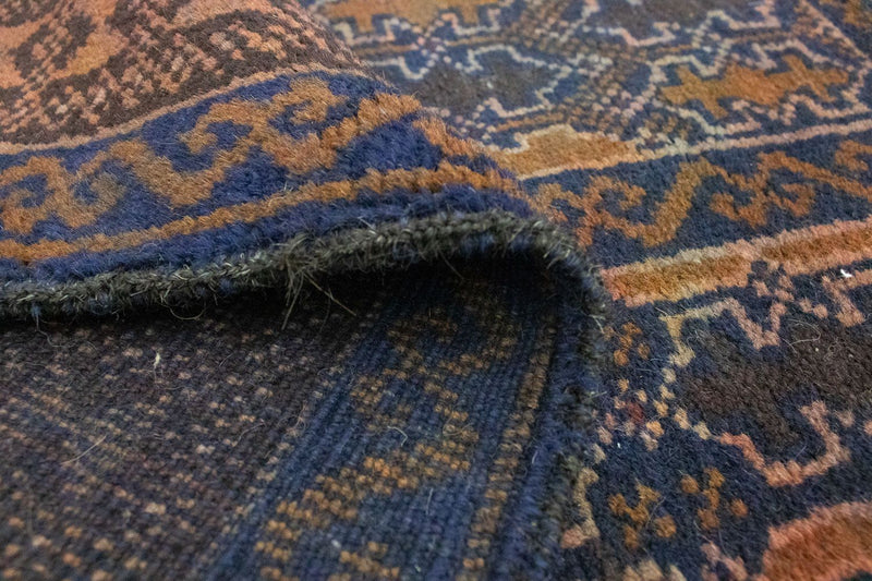 Tapis Belutsch - 138 x 81 cm - bleu