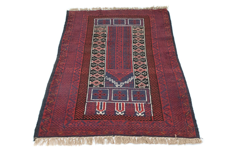 Tapis Belutsch - 131 x 85 cm - rouge
