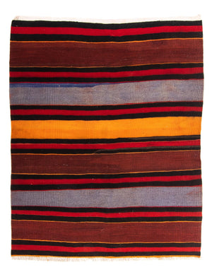 Tapis Kelim - Vieux - 160 x 100 cm - multicolore