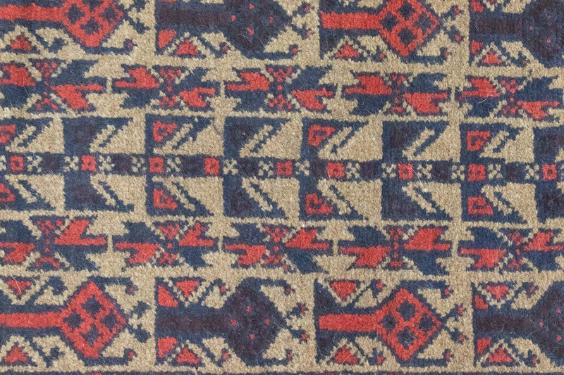 Tapis Belutsch - 121 x 81 cm - rouge
