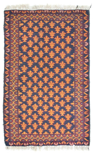 Belutsch Teppich 133 x 80 cm - blau