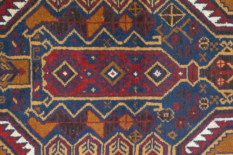 Tapis Belutsch - 136 x 89 cm - bleu