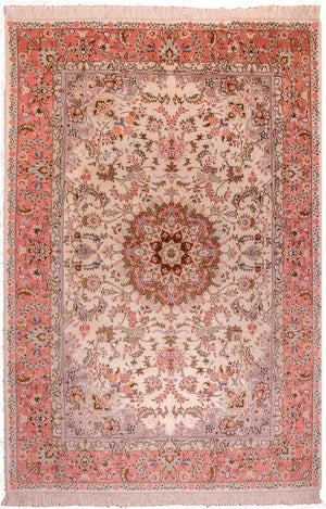 Tapis persan - Tabriz - Royal - 298 x 200 cm - rose