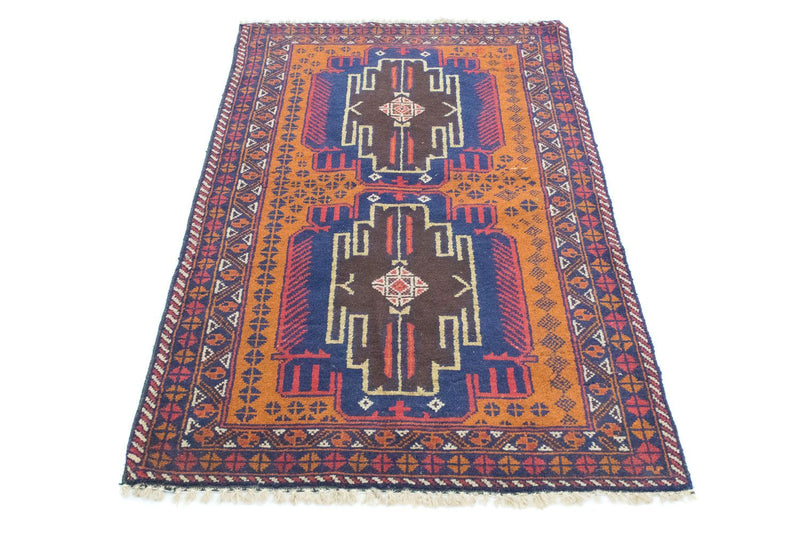 Tapis Belutsch - 139 x 80 cm - orange
