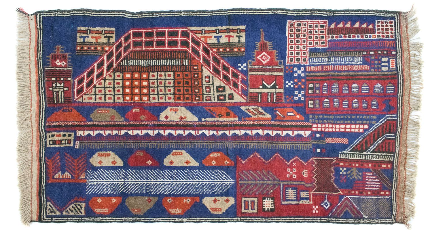 Tapis Belutsch - 150 x 91 cm - multicolore