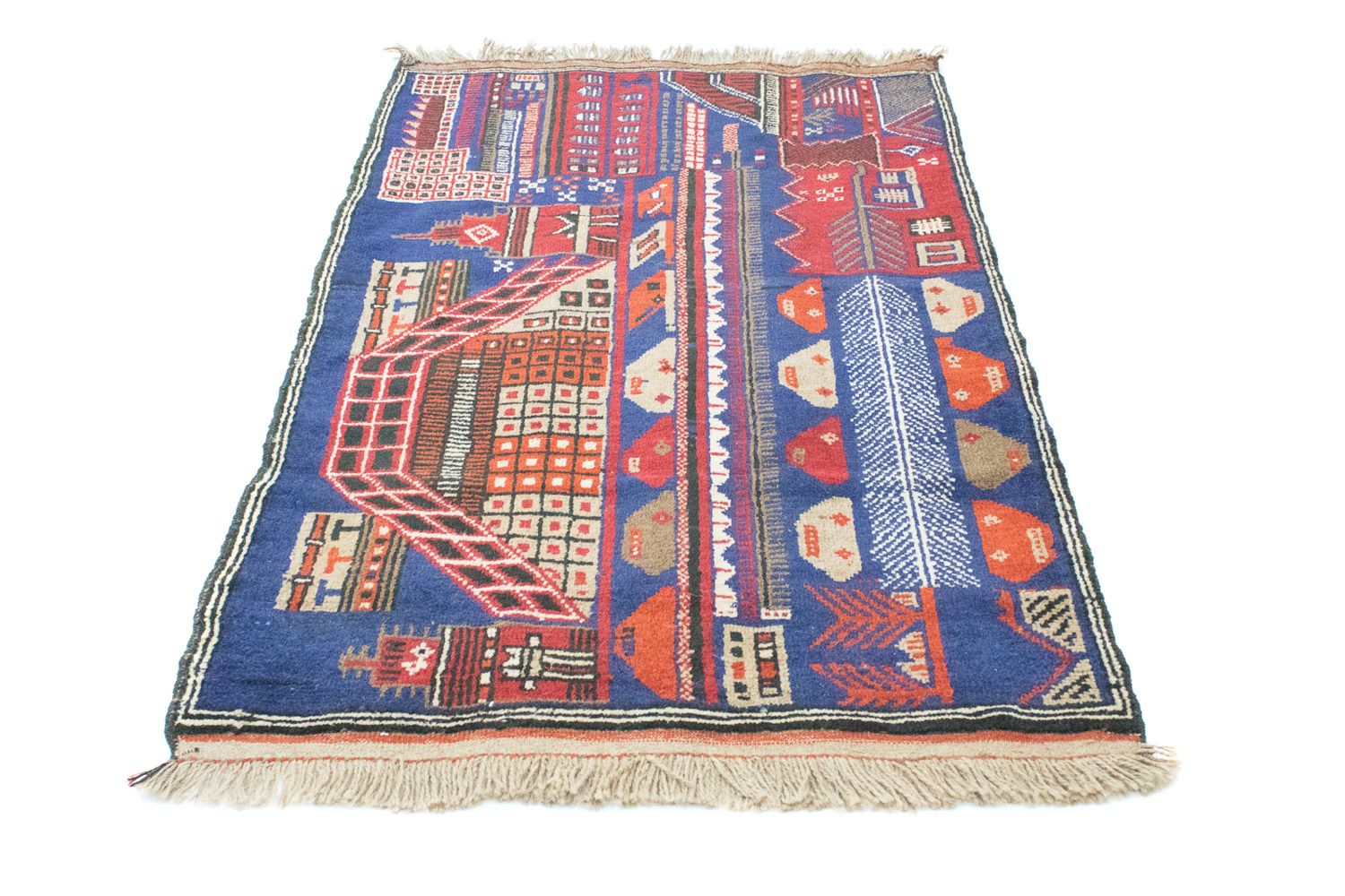 Tapis Belutsch - 150 x 91 cm - multicolore