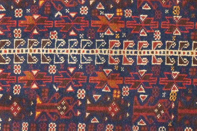 Tapis Belutsch - 140 x 87 cm - bleu