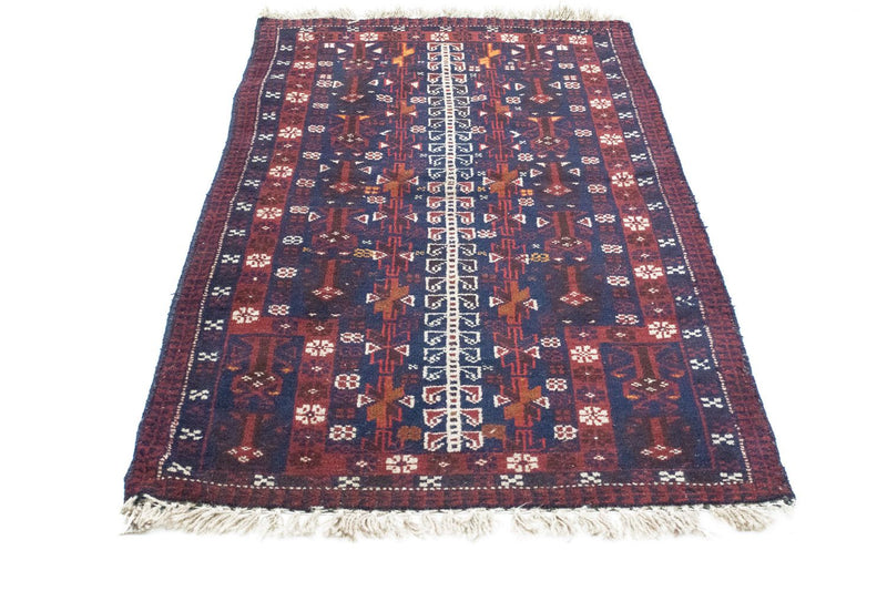 Tapis Belutsch - 140 x 87 cm - bleu