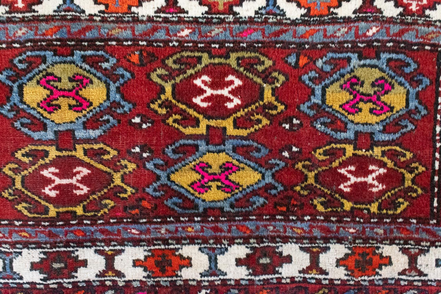 Tapis persan - Nomadic - 106 x 50 cm - rouge