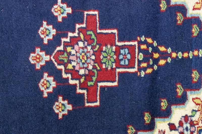 Tapis Turkaman - 167 x 100 cm - bleu