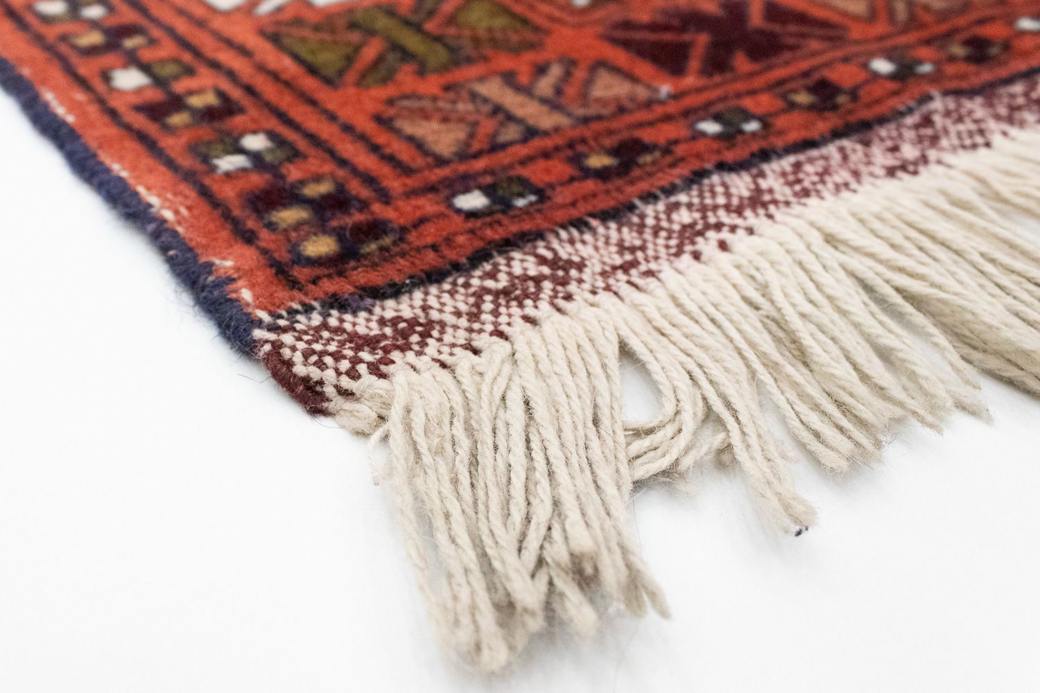Tapis Turkaman - 160 x 125 cm - orange