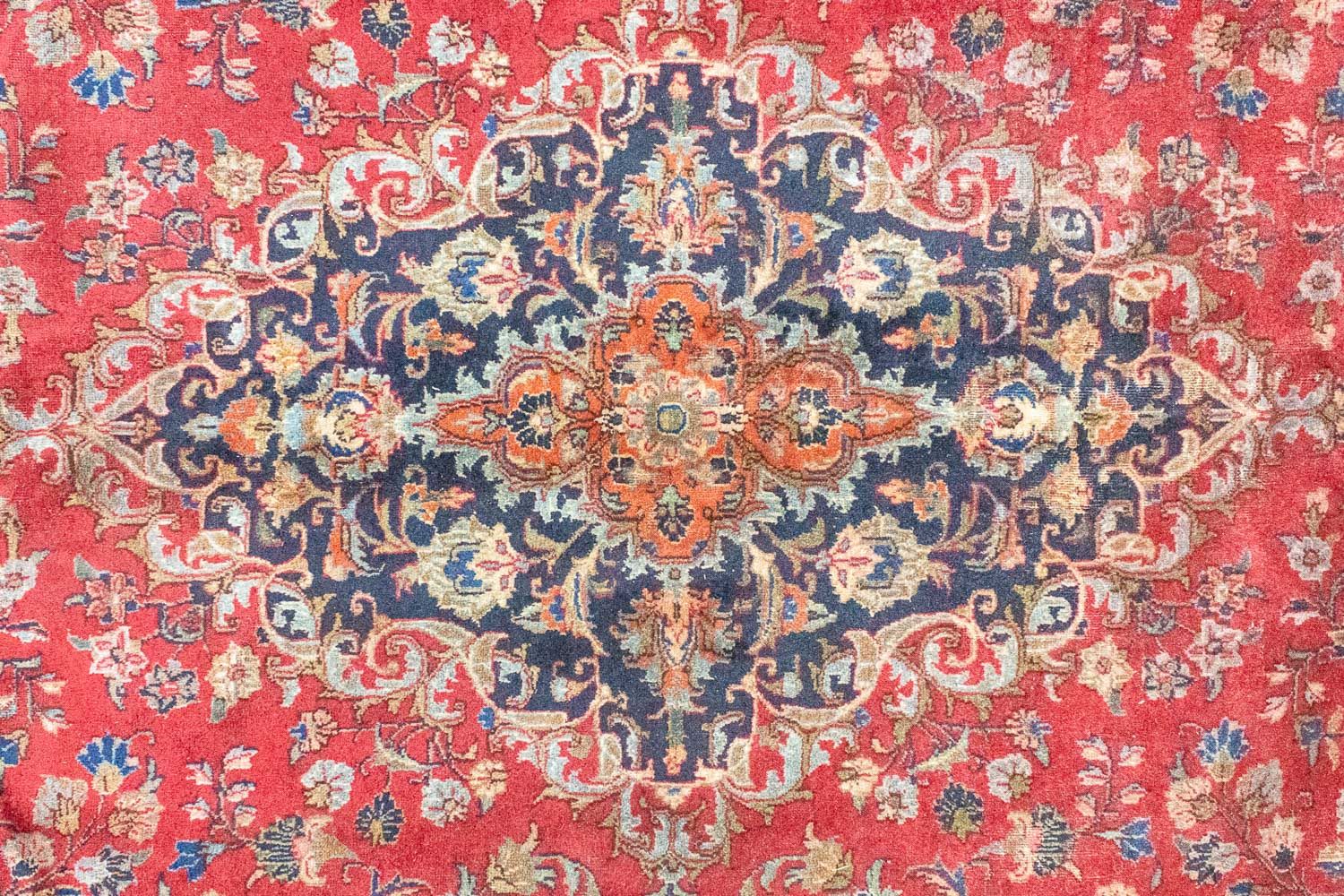Tapis persan - Keshan - 387 x 296 cm - rouge
