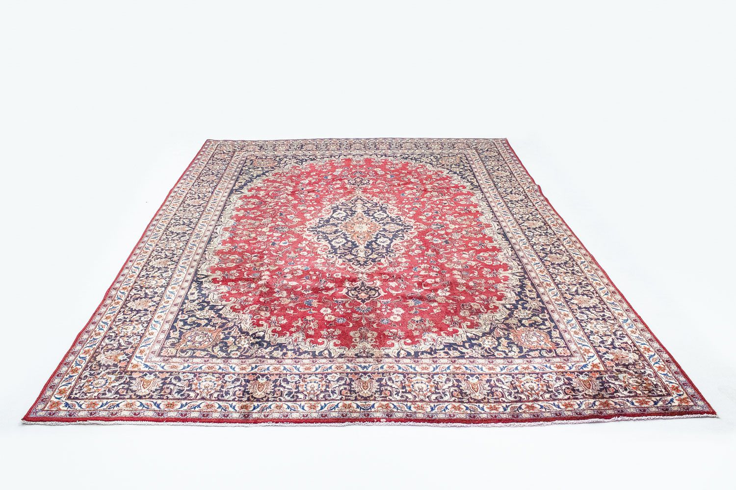 Tapis persan - Keshan - 387 x 296 cm - rouge