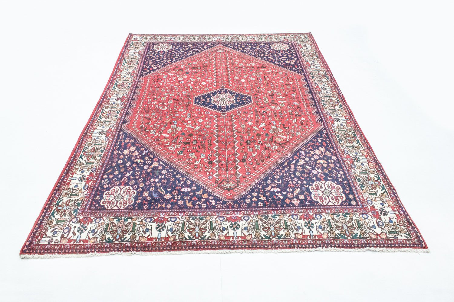 Tapis persan - Nomadic - 295 x 202 cm - rouge