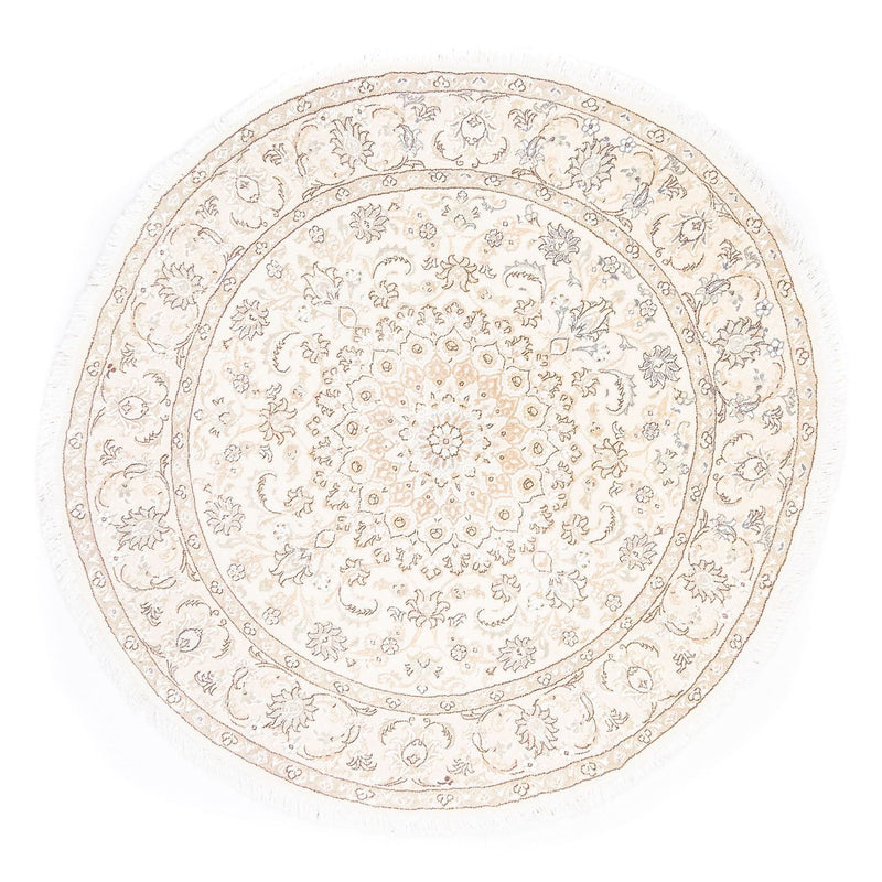 Tapis persan - Nain - Royal ronde  - 150 x 150 cm - beige