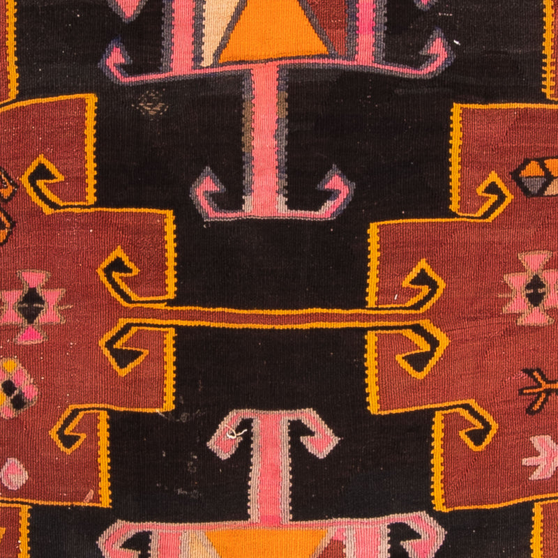 Tapis de couloir Tapis Kelim - Vieux - 375 x 130 cm - multicolore