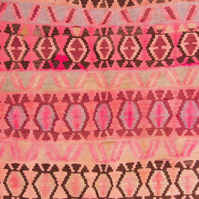 Tapis de couloir Tapis Kelim - Vieux - 390 x 178 cm - multicolore