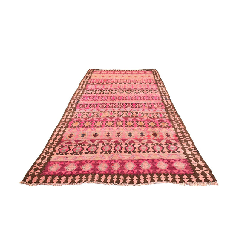 Tapis de couloir Tapis Kelim - Vieux - 390 x 178 cm - multicolore