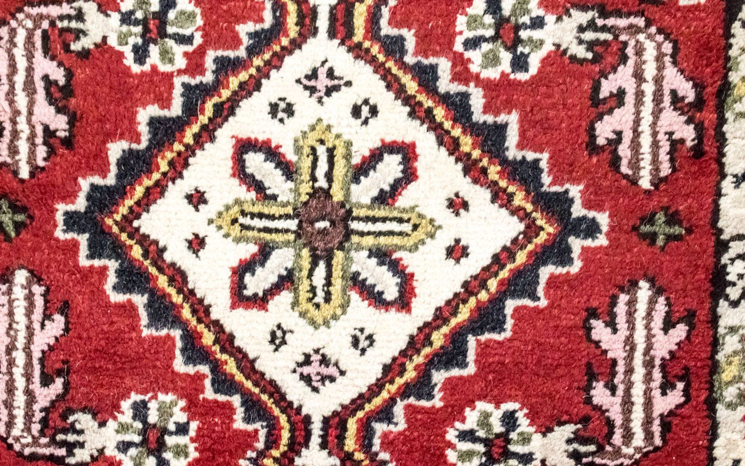 Tapis oriental - 160 x 90 cm - rouge