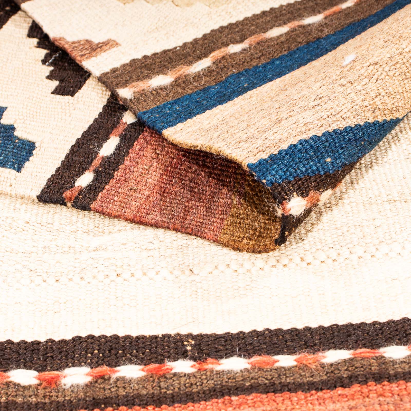 Tapis de couloir Tapis Kelim - Vieux - 290 x 90 cm - multicolore