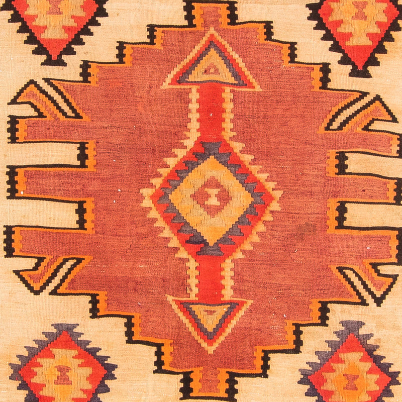 Tapis de couloir Tapis Kelim - Vieux - 300 x 150 cm - multicolore