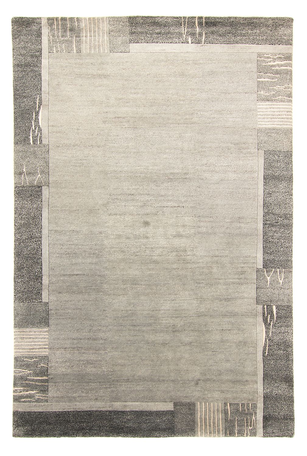 Tapis Népalais - 300 x 200 cm - gris