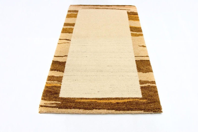 Tapis Gabbeh - Indus - 141 x 75 cm - beige