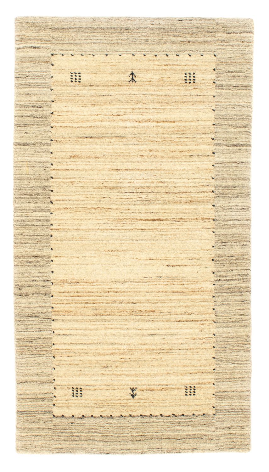 Tapis Gabbeh - Softy - 139 x 72 cm - naturel