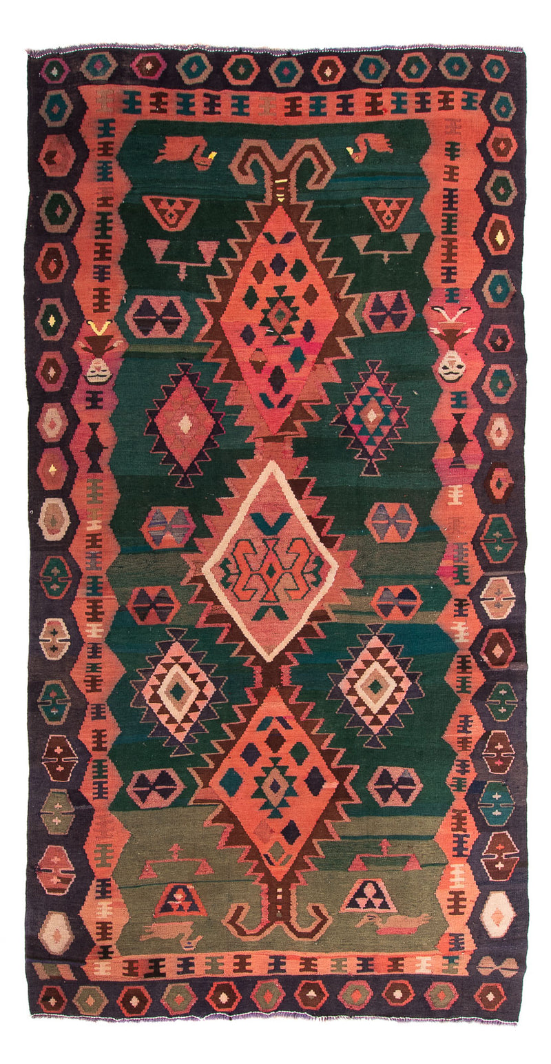 Tapis Kelim - Vieux - 310 x 175 cm - multicolore