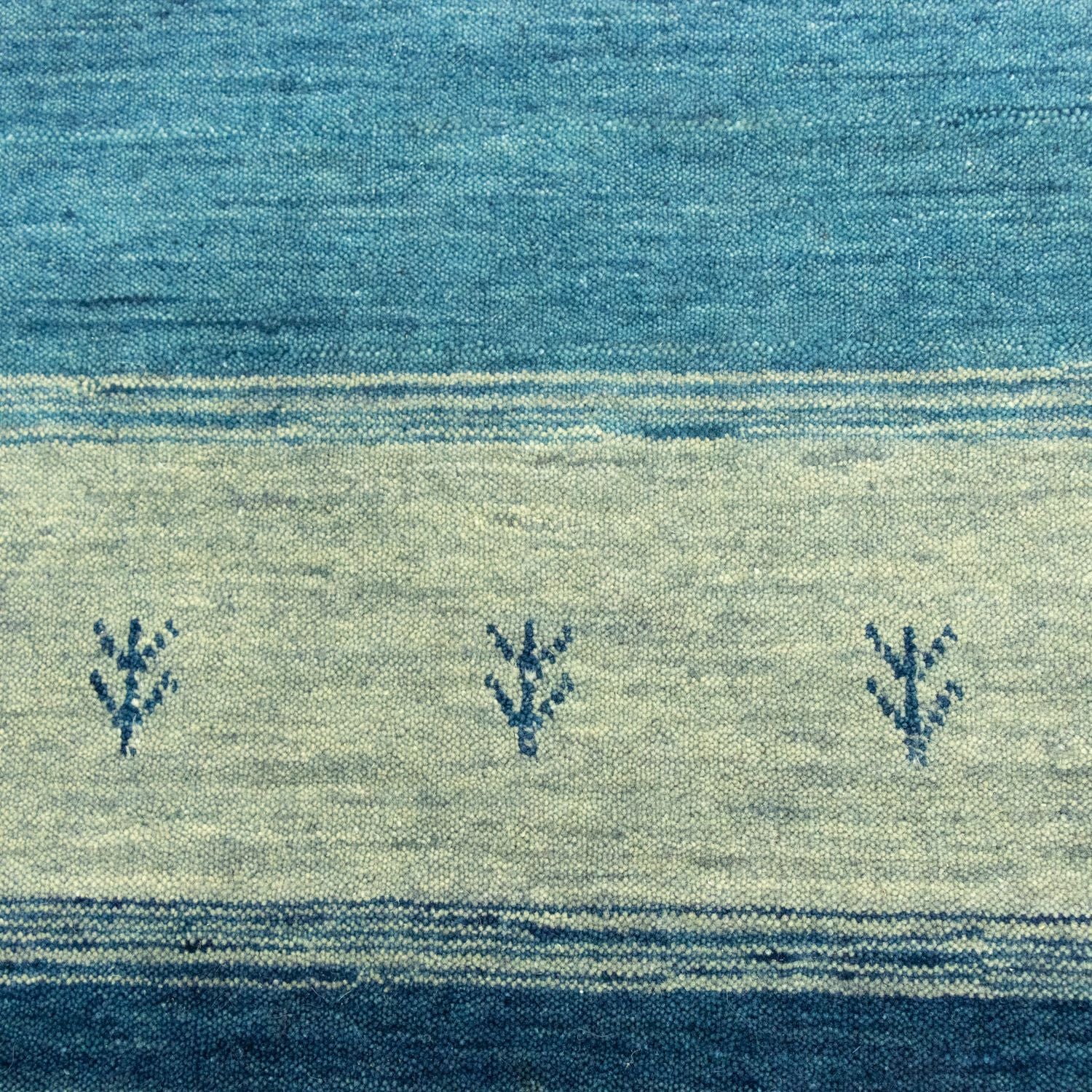 Tapis Gabbeh - Softy - 203 x 144 cm - bleu
