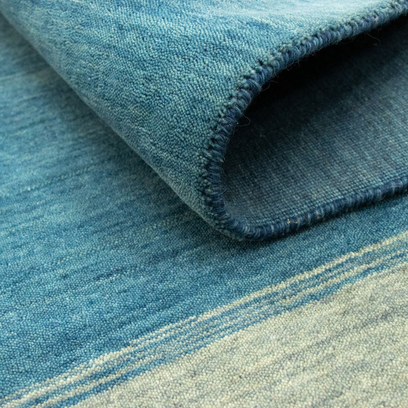 Tapis Gabbeh - Softy - 203 x 144 cm - bleu