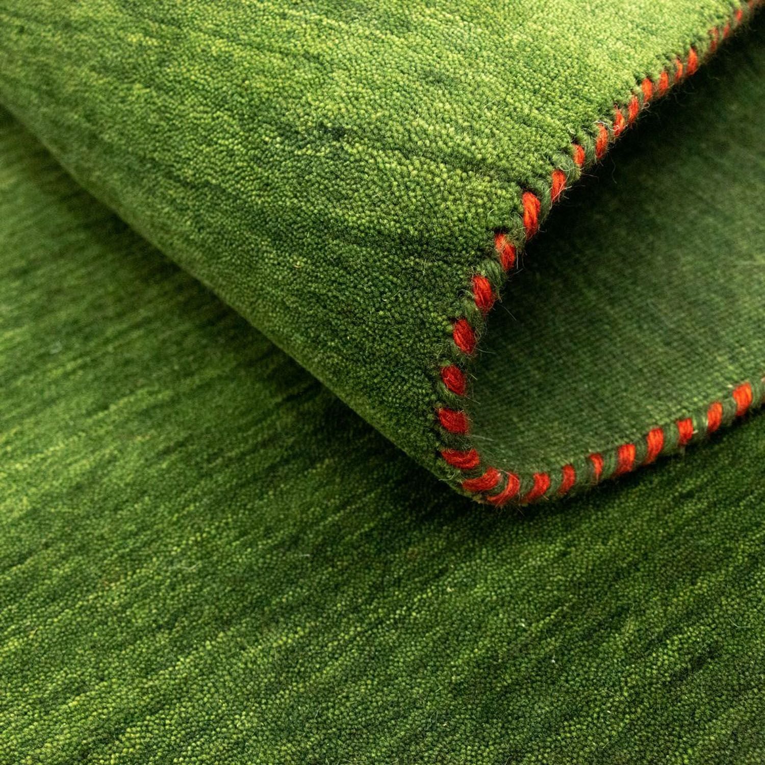 Tapis Gabbeh - Softy - 196 x 145 cm - vert