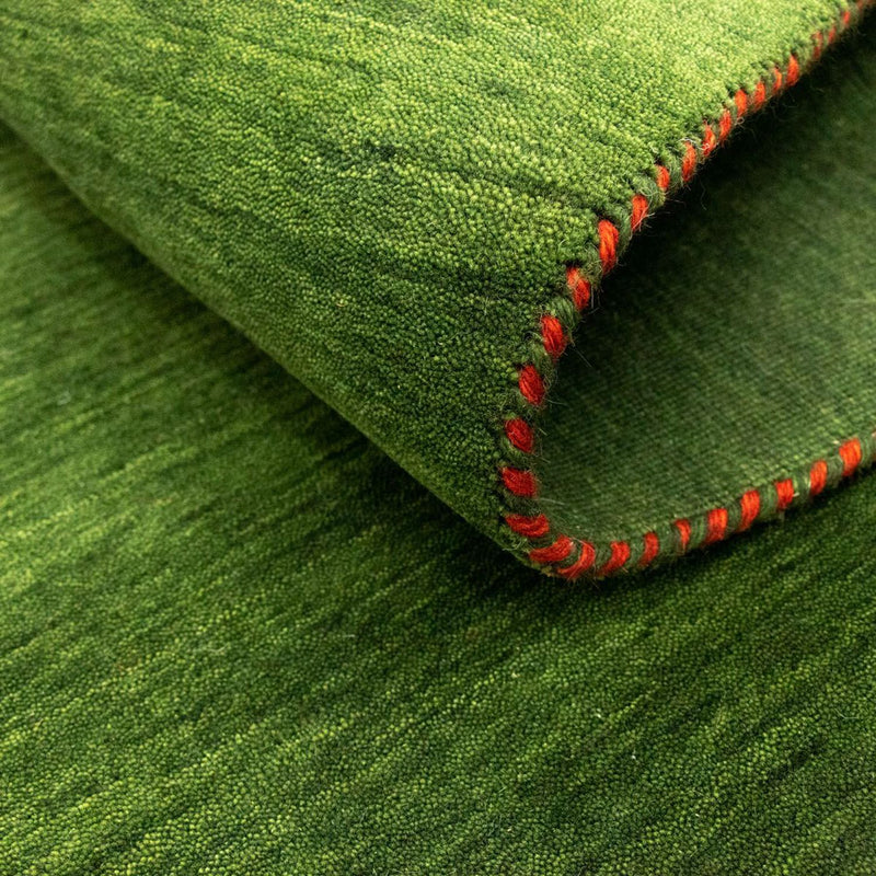 Tapis Gabbeh - Softy - 196 x 145 cm - vert