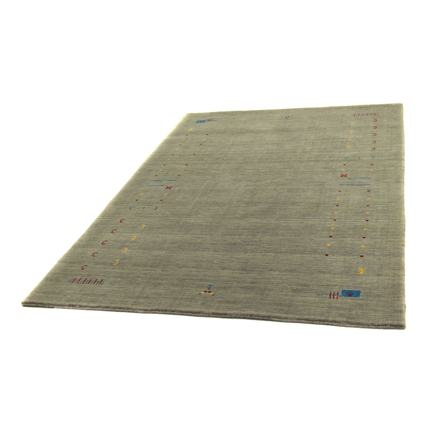 Tapis Gabbeh - Softy - 201 x 141 cm - argent