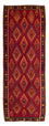 Tapis de couloir Tapis Kelim - Vieux - 380 x 144 cm - multicolore