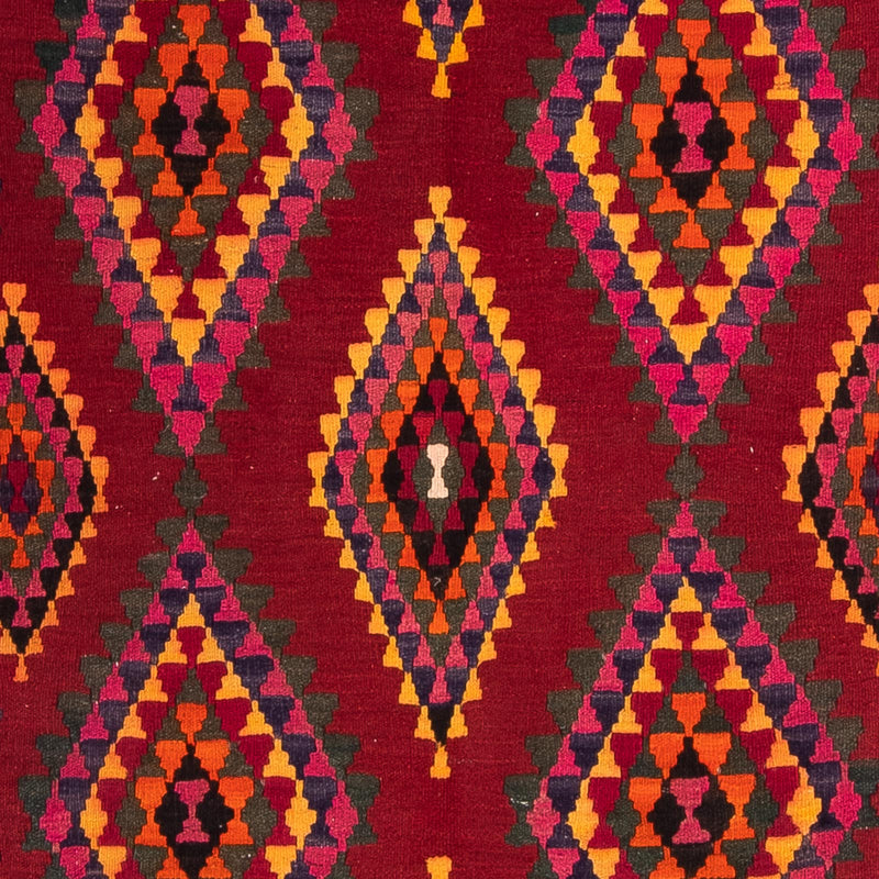Tapis de couloir Tapis Kelim - Vieux - 380 x 144 cm - multicolore