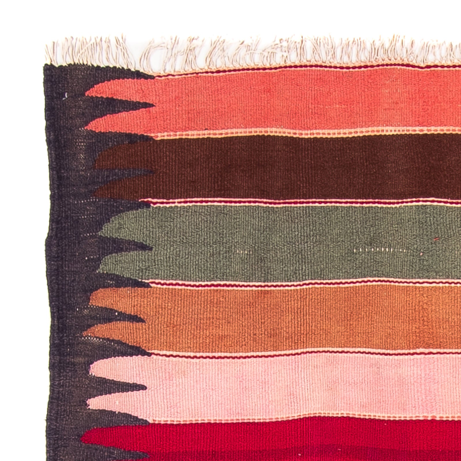 Tapis Kelim - Vieux - 160 x 130 cm - multicolore