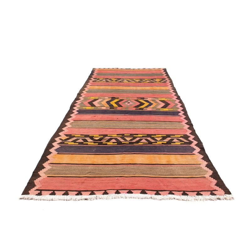 Tapis de couloir Tapis Kelim - Vieux - 300 x 125 cm - multicolore