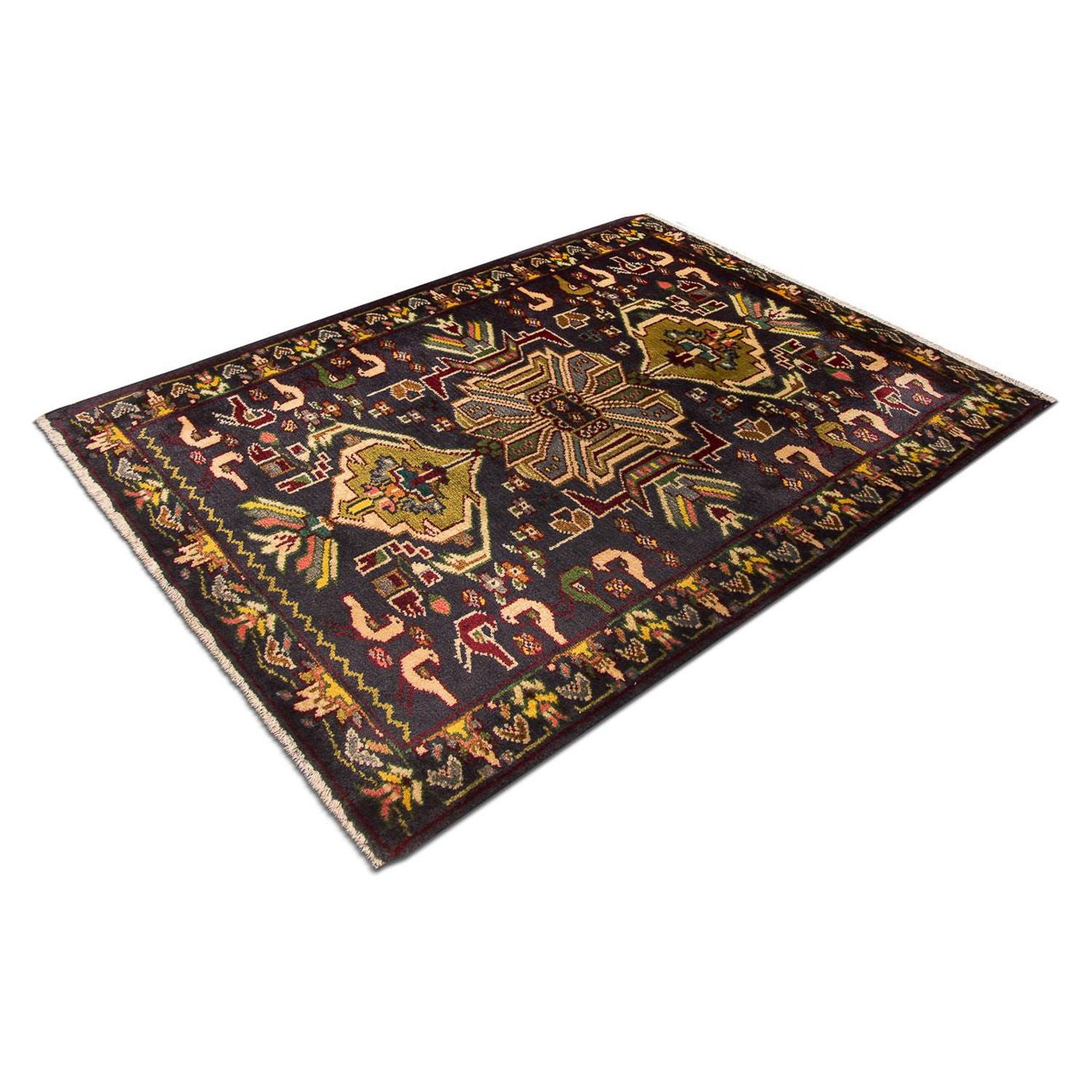 Tapis persan - Classique - 90 x 70 cm - bleu foncé